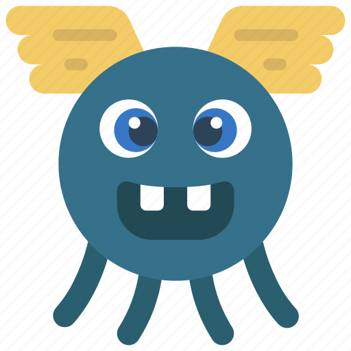 Flying, bug, monster, cartoon, character icon - Download on Iconfinder