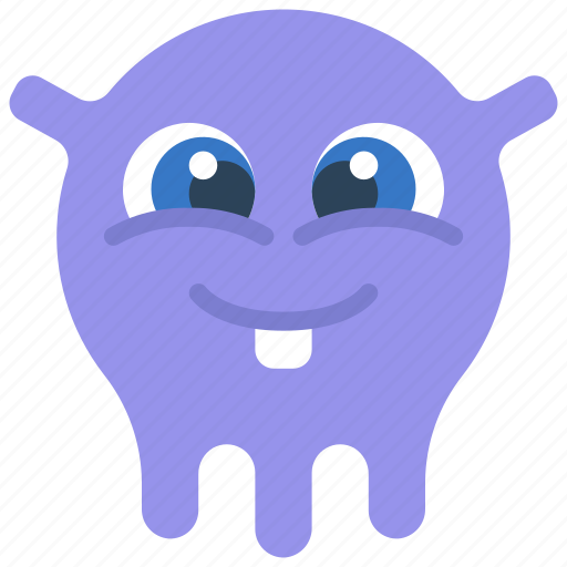 Melting, monster, cartoon, character, alien icon - Download on Iconfinder