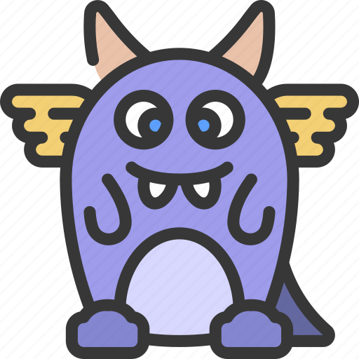 Bunny, looking, monster, cartoon, character icon - Download on Iconfinder