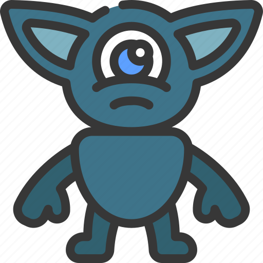 Pointy, ears, monster, cartoon, character icon - Download on Iconfinder