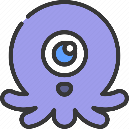 Squid, monster, cartoon, character, alien icon - Download on Iconfinder
