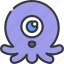 squid, monster, cartoon, character, alien 