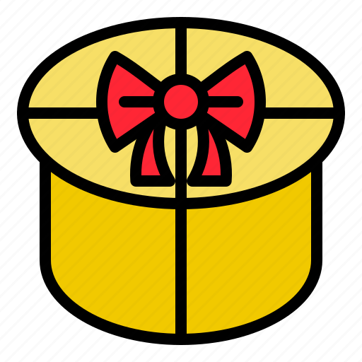 Box, circle, gift, present icon - Download on Iconfinder