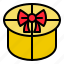box, circle, gift, present 