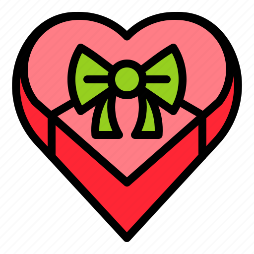 Box, gift, heart, present, valentine icon - Download on Iconfinder
