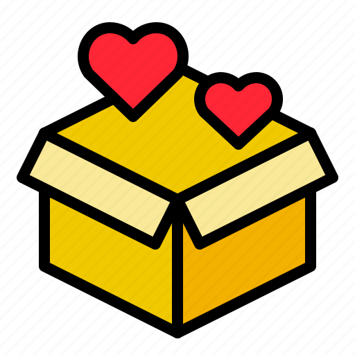 Box, gift, love, parcel, present, valentine icon - Download on Iconfinder