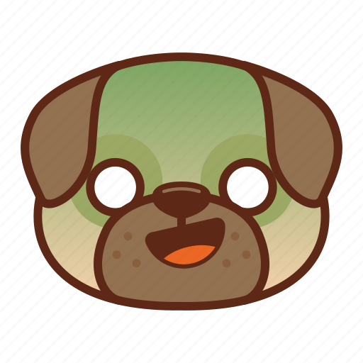 Animal, cute, dog, emoji, emoticon, pet, pug icon - Download on Iconfinder