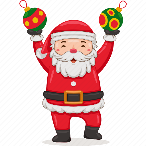Santa, claus, vector, cartoon, character, merry, christmas icon - Download on Iconfinder