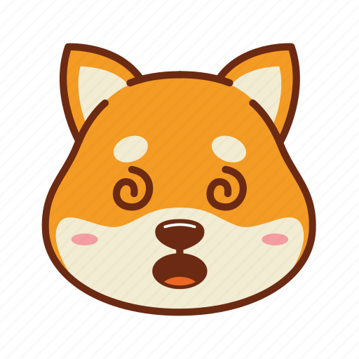 Animal, confuse, dog, emoji, kawaii, pet, shiba icon - Download on Iconfinder