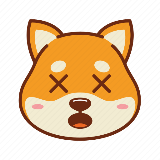 Animal, depressed, dog, emoji, kawaii, pet, shiba icon - Download on Iconfinder