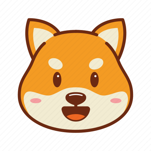 Pet, cute, shiba, dog, kawaii, animal, emoji icon - Download on Iconfinder