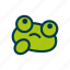 frog, sad, emoticon 