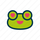 frog, nature, emoticon, expression, emoji