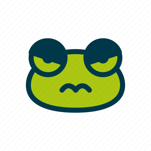 Frog, expression, angry, emoticon, face icon - Download on Iconfinder