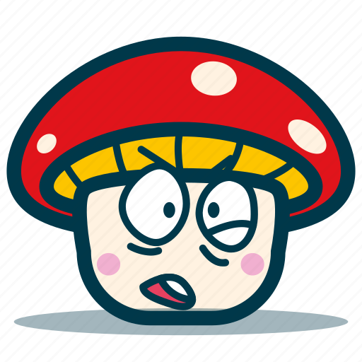 Mushroom, character, emotion, cute, set, cartoon icon - Download on Iconfinder