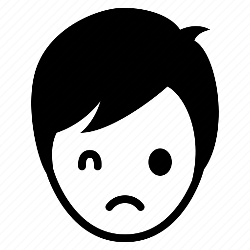 Avatar, boy, emotion, face, man, sad icon - Download on Iconfinder
