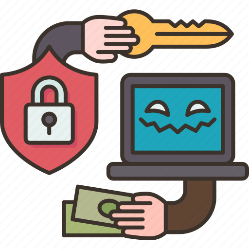 Ransomware, attack, computer, hacking, money icon - Download on Iconfinder