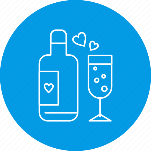 Anniversary, champagne, glass, wine icon - Download on Iconfinder