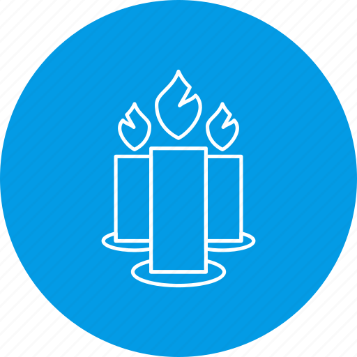 Candle, candles, decoration, fire, flame icon - Download on Iconfinder