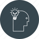 brain, creative, idea, lightbulb, mind, personal, power