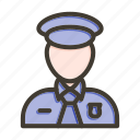 police, guard, person, security, protection