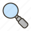 search, glass, loupe, magnifying, view 