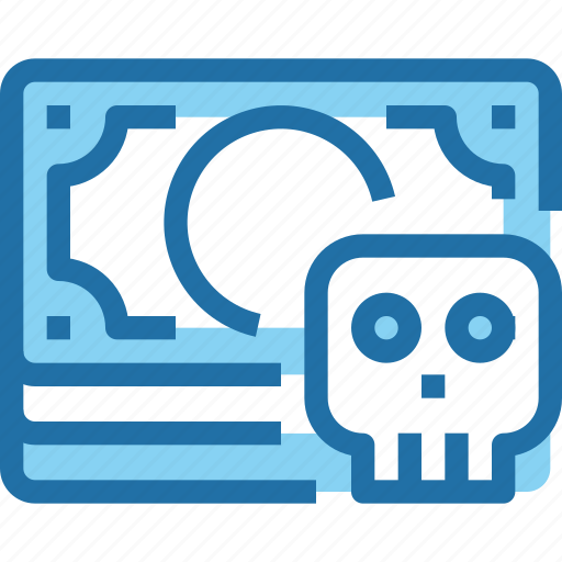 Banking, crime, hack, money, security, skull icon - Download on Iconfinder