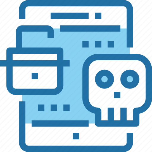 Crime, hack, mobile, secure, security, skull icon - Download on Iconfinder