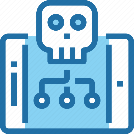 Crime, hack, mobile, security, skull, smartphone icon - Download on Iconfinder