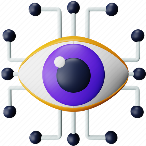 Cyber, eye, crime, monitoring, security, mechanical eye, cybernetics 3D illustration - Download on Iconfinder