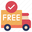 free, shipping, shopping, logistics, label, truck, box, delivery, ecommerce