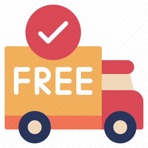 Free, shipping, shopping, logistics, label, truck, box icon - Download on Iconfinder