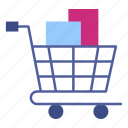shopping, cart, groceries, supermarket