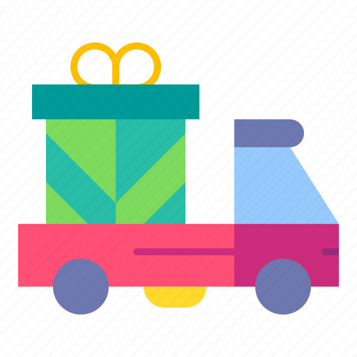 Delivery, truck, van, gift, shipping icon - Download on Iconfinder