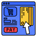 online, payment, method, debit, card, ecommerce, credit, checked, pay, check