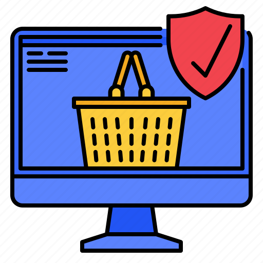 Warranty, online, shopping, basket, browser, secure, shield icon - Download on Iconfinder