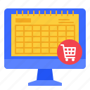 calendar, cyber, monday, online, store, shop, commerce, computer