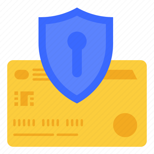 Secure, payment, method, card, debit, credit, shield icon - Download on Iconfinder