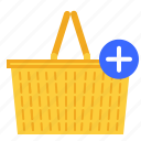 shopping, basket, add, item, online, store, ecommerce