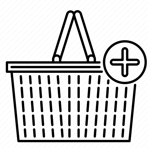 Shopping, basket, add, item, online, store, ecommerce icon - Download on Iconfinder