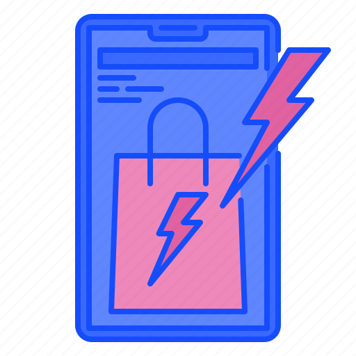 Flash, sale, sales, shopping, promotion, smartphone, online icon - Download on Iconfinder
