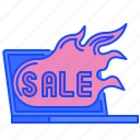 hot, deal, shopping, ecommerce, offer, sale, laptop, fire