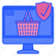 warranty, online, shopping, basket, browser, secure, shield 