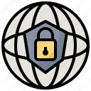 cyber, lock, network, padlock, security, tools, utensils