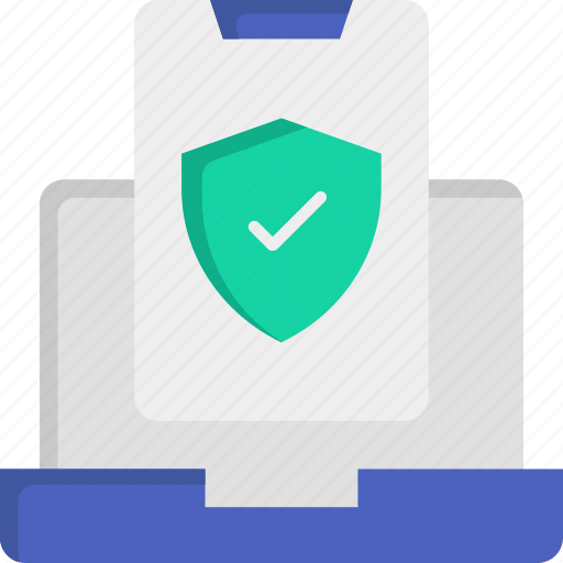 Access, cyber security, laptop, protection, shield icon - Download on Iconfinder