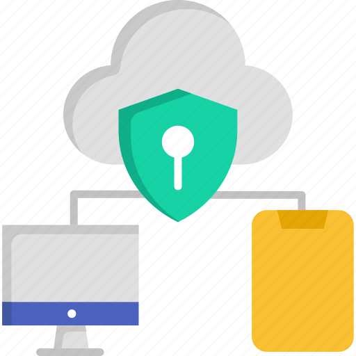 Cloud, cloud computing, hosting server, network, security icon - Download on Iconfinder