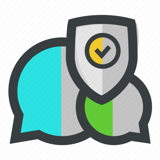 Chat, protected, secure, security icon - Download on Iconfinder
