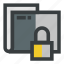 folder, locked, secure, security 