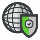 globe, secure, security, verified