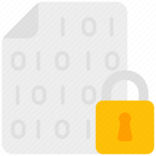 Encrypted, file, data, cyber, security, digital, padlock icon - Download on Iconfinder